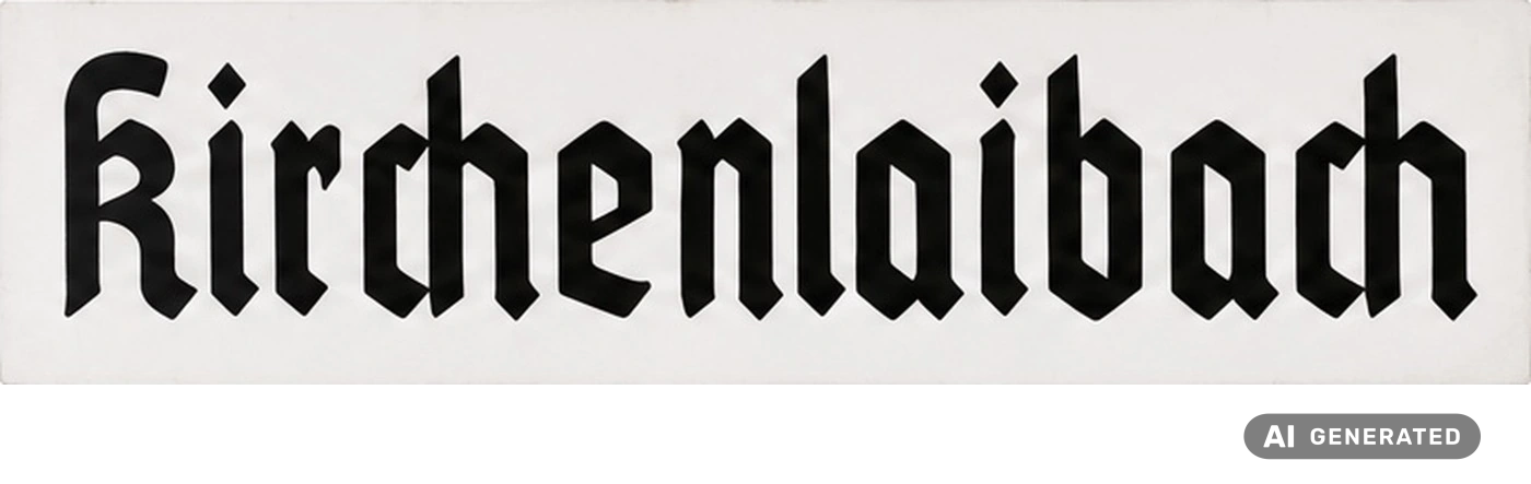 Rekonstruktion des Kirchenlaibach-Schildes: Etwa um 1905–1910